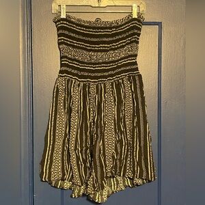 Fashion Nova Black and White Romper